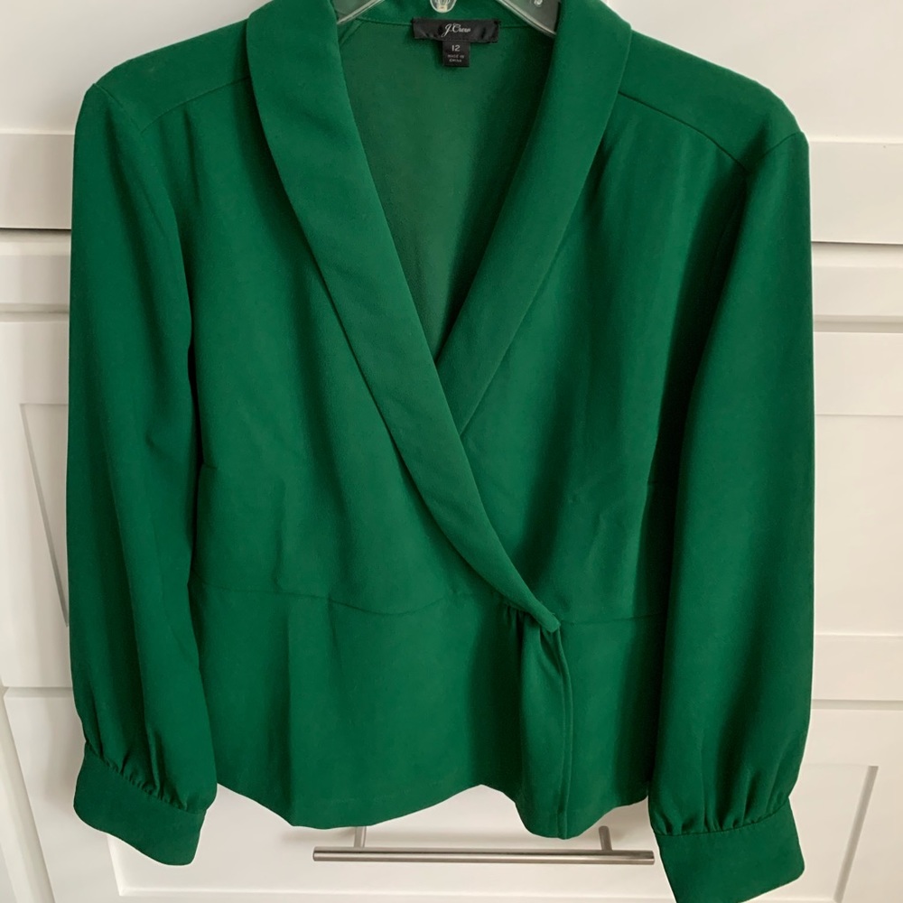 Drapey peplum top - JCrew